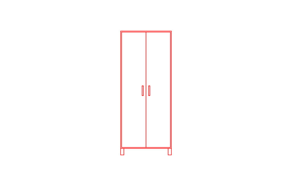 Double door wardrobe dimensions