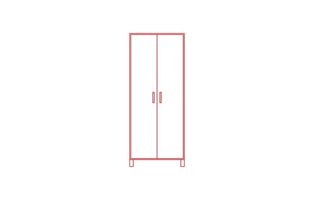 Double door wardrobe dimensions