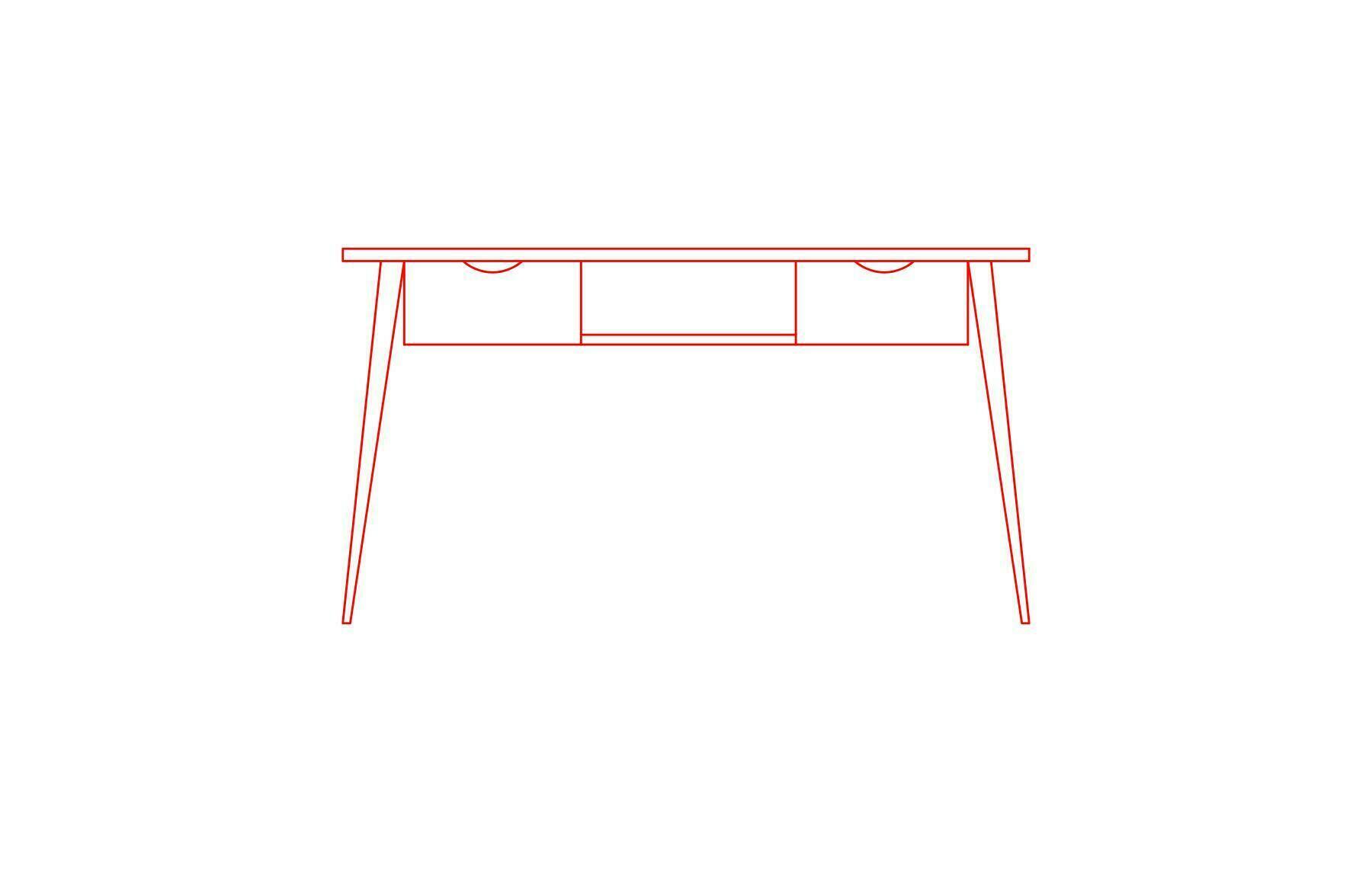 culla desk dimensions in mm