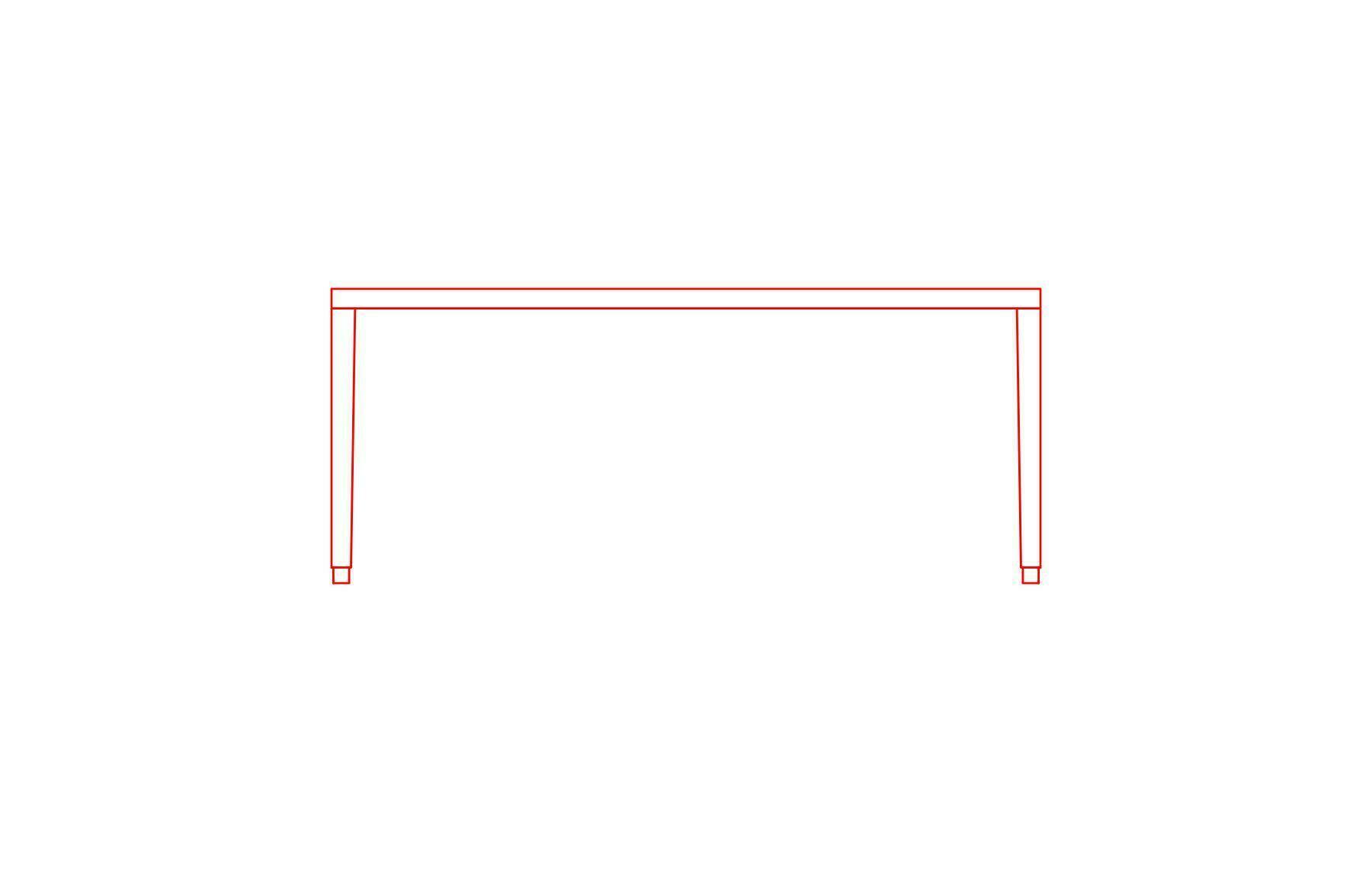 Large Desk Table Dimensions in mm