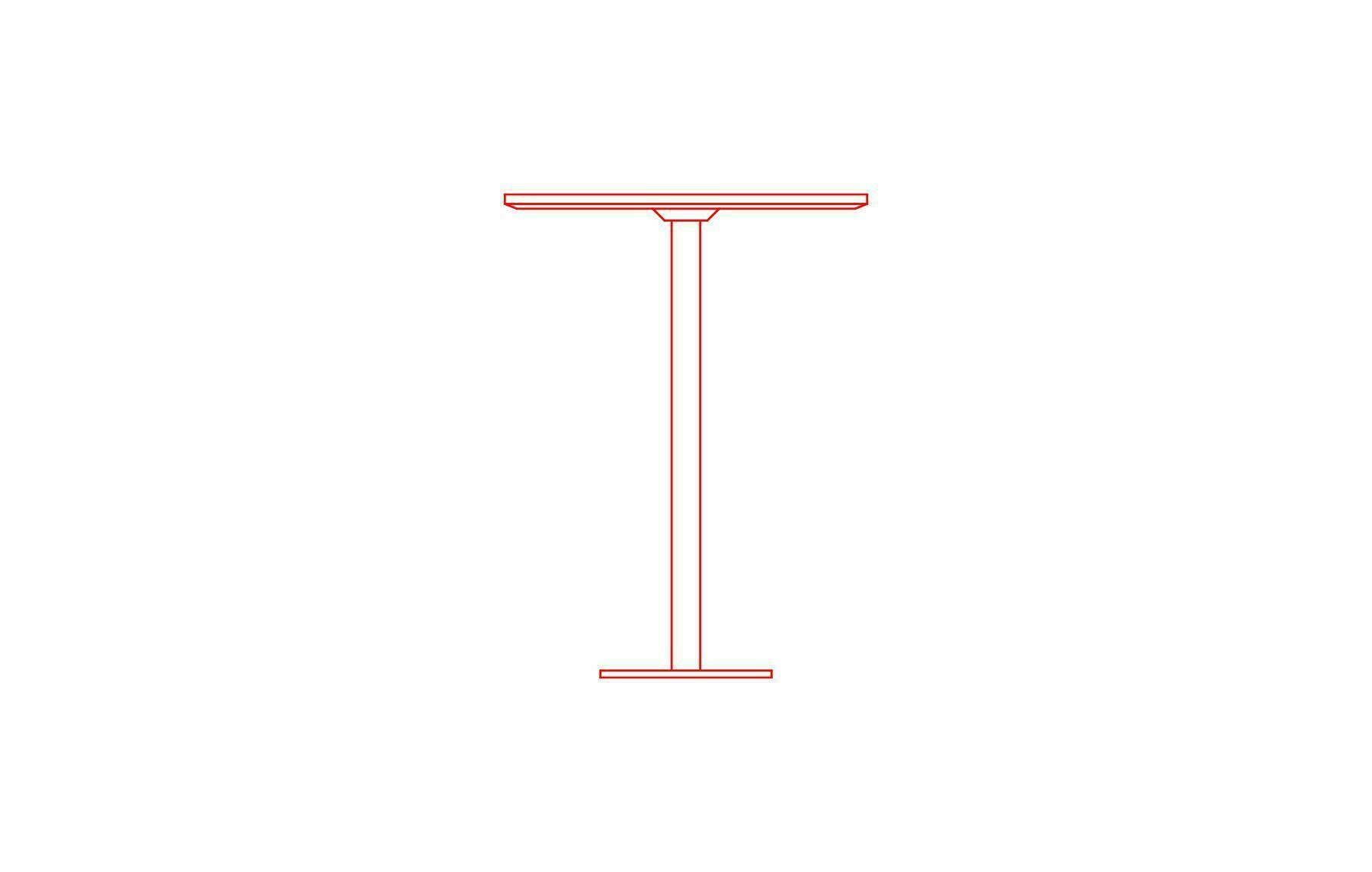 Cafe Table Dimensions in mm