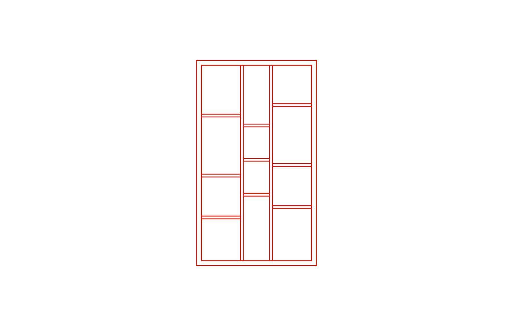 Shelf Unitn dimensions in mm