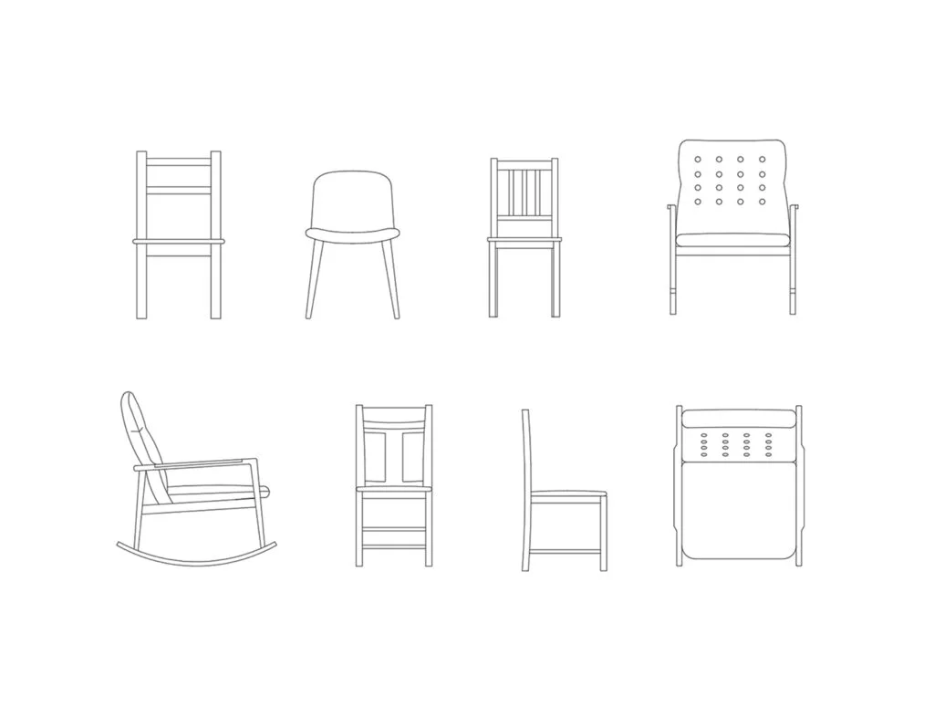 Rocking Chair Dwg Cad Block In Autocad Download Free