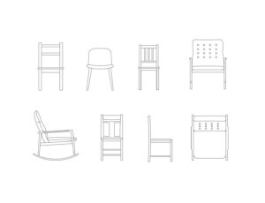 chair free cad blocks