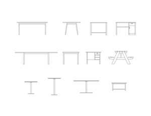 tables free dwg download