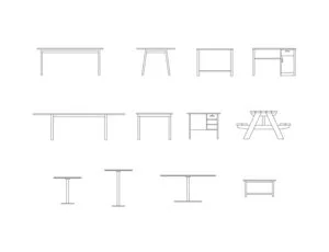 tables free dwg download