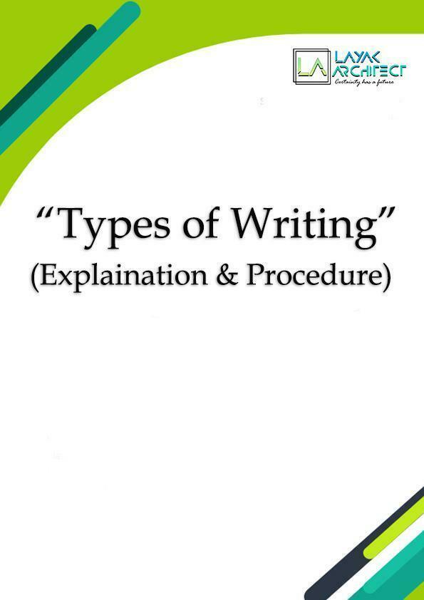 Procedure of Writing in Architecture