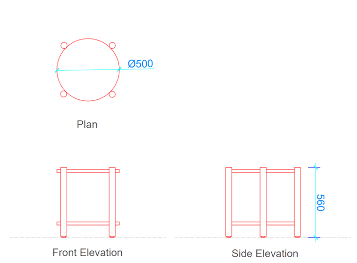 Dimensions of side table side table dimensions