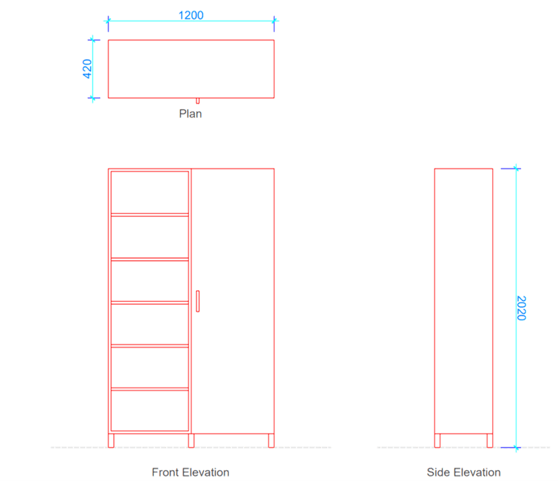 Dimensions of half shelves in mm half shelves dimensions