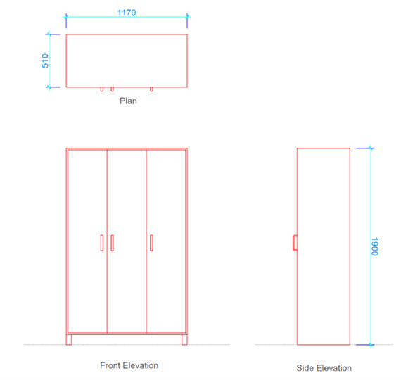 Dimensions of triple door in mm triple door dimensions