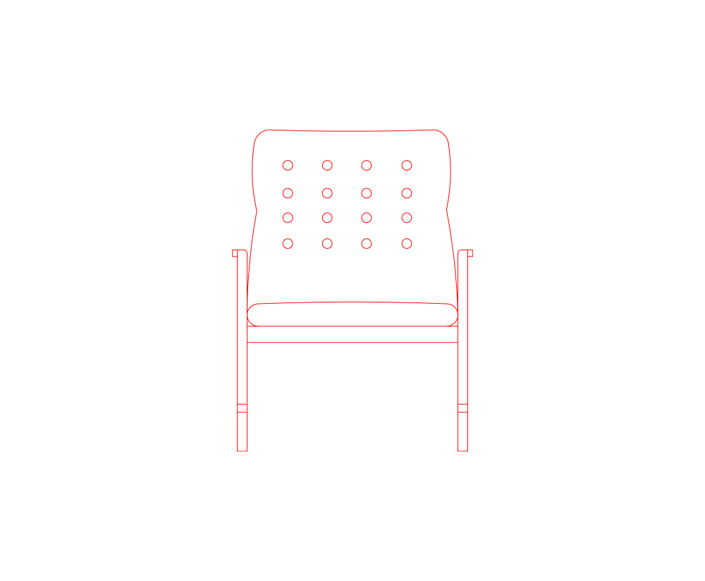 Risom rocker dimensions in mm