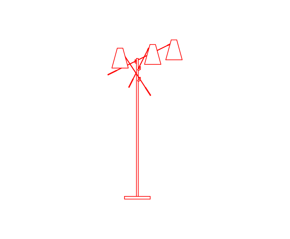 floor lamp free dwg download