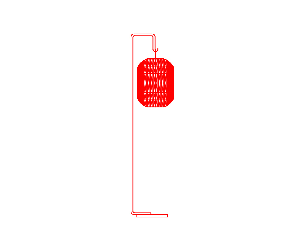 Dimensions of Bori floor lamp