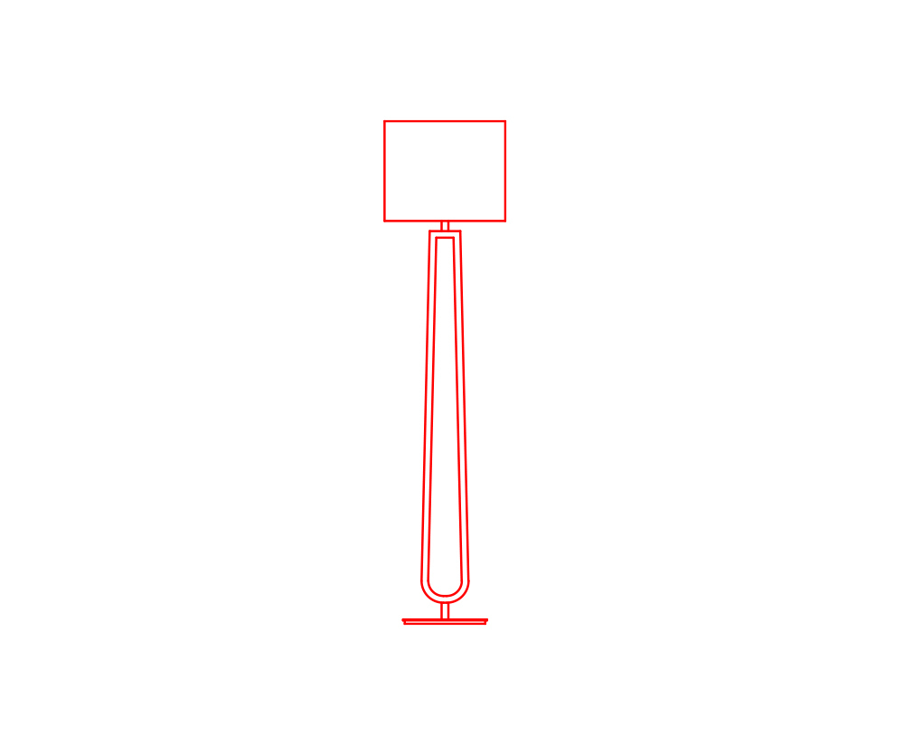 Dimensions of Klabb floor lamp