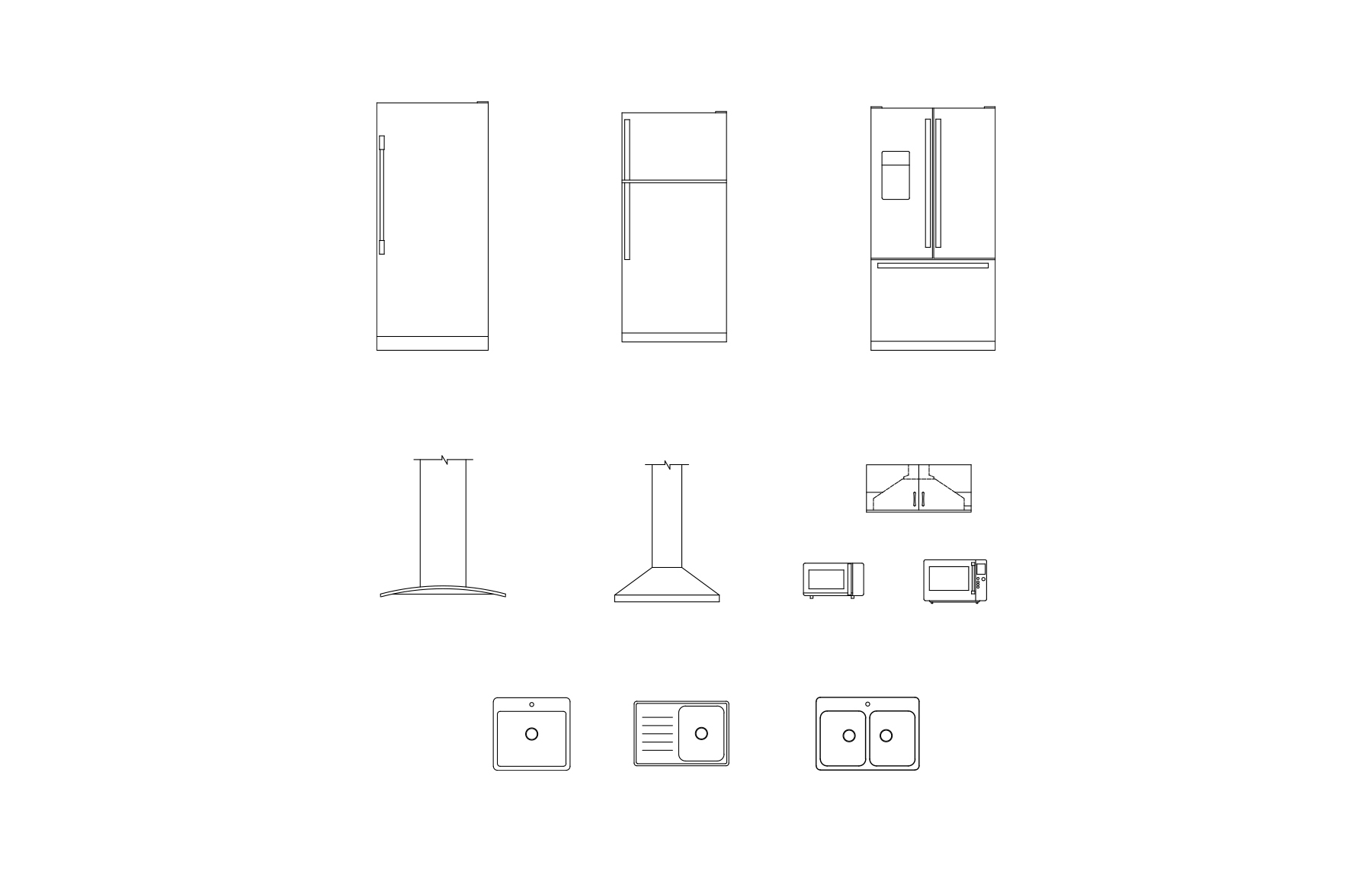 Kitchen Fixtures CAD Blocks (Detailed CAD Blocks) - layakarchitect