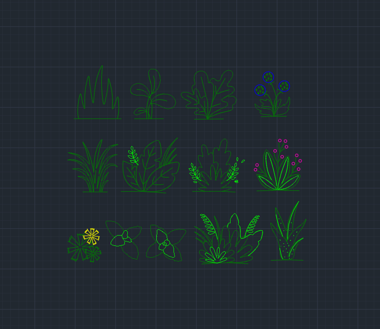 Bushes CAD Blocks Download Free Dwg Layak Architect Bushes CAD Blocks Download Free Dwg Layak Architect