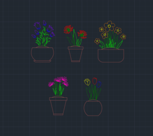 download free pots cad blocks