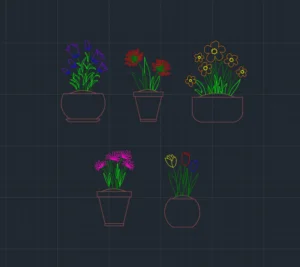 download free pots cad blocks