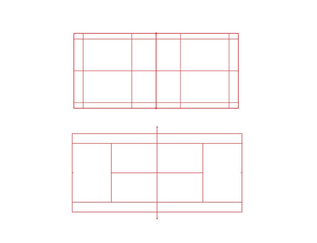 badminton court free dwg
