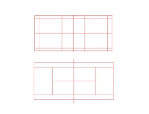 badminton court free dwg