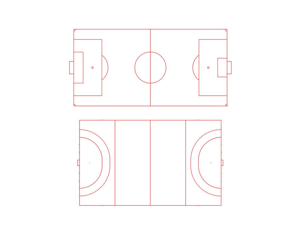 Football field free dwg