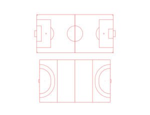 Football field free dwg