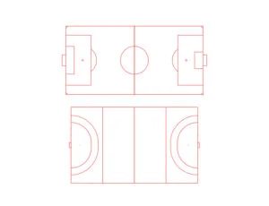 Football field free dwg