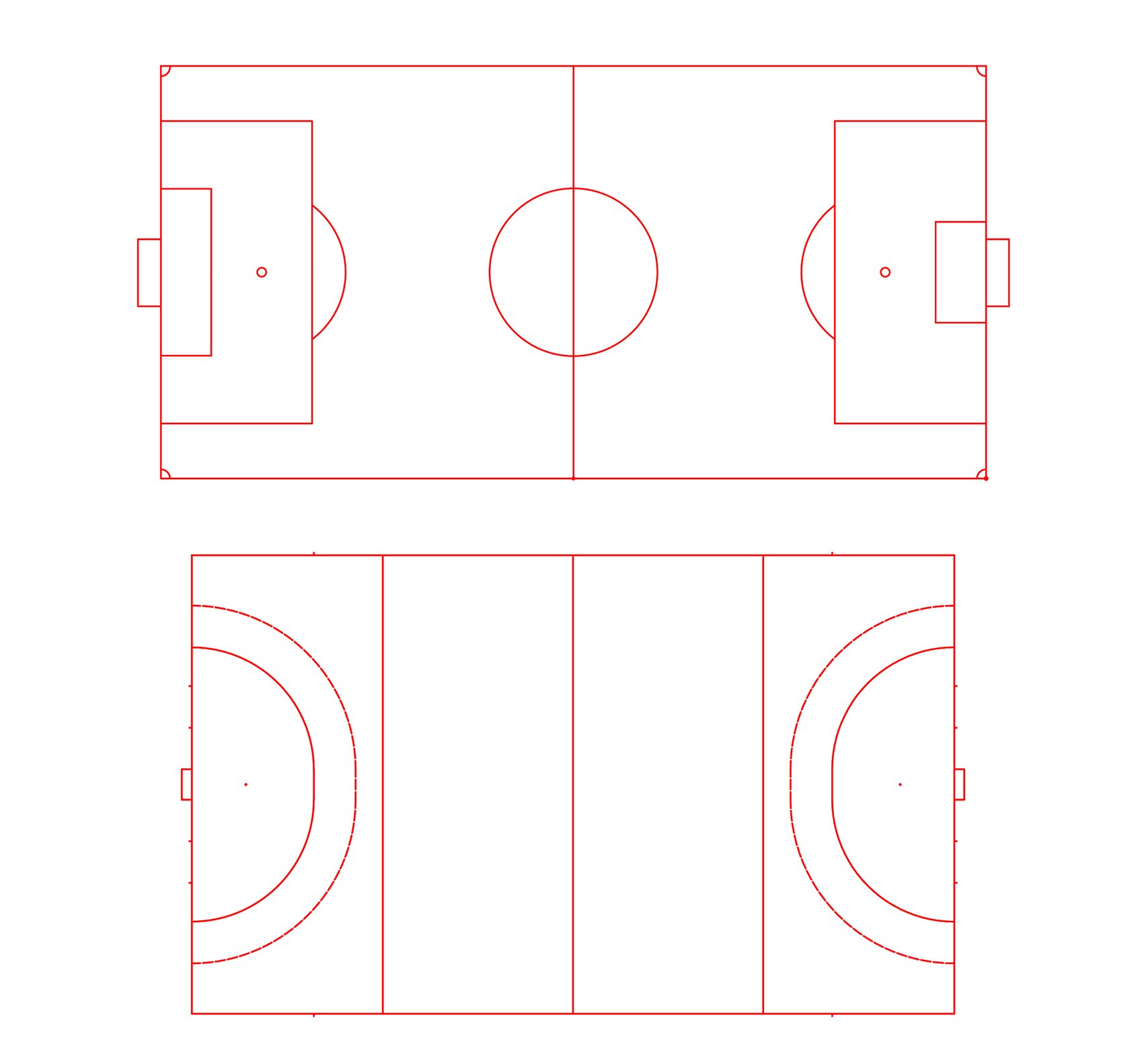 Football Field & Field Hockey CAD Blocks (Free) - layakarchitect