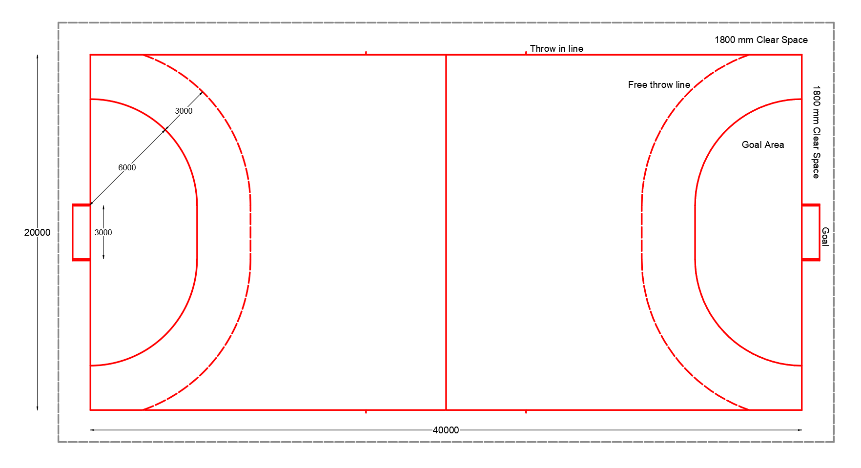 Handball Court Standard Dimensions Free Dwg Layakarchitect   Handball 