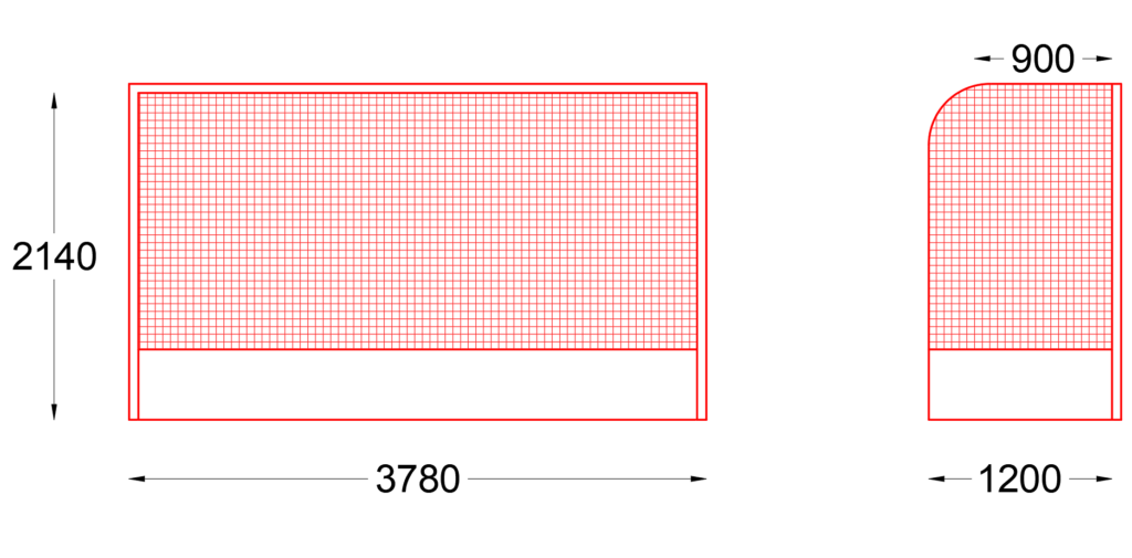 Hockey goalpost dimensions