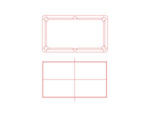 pool table dwg