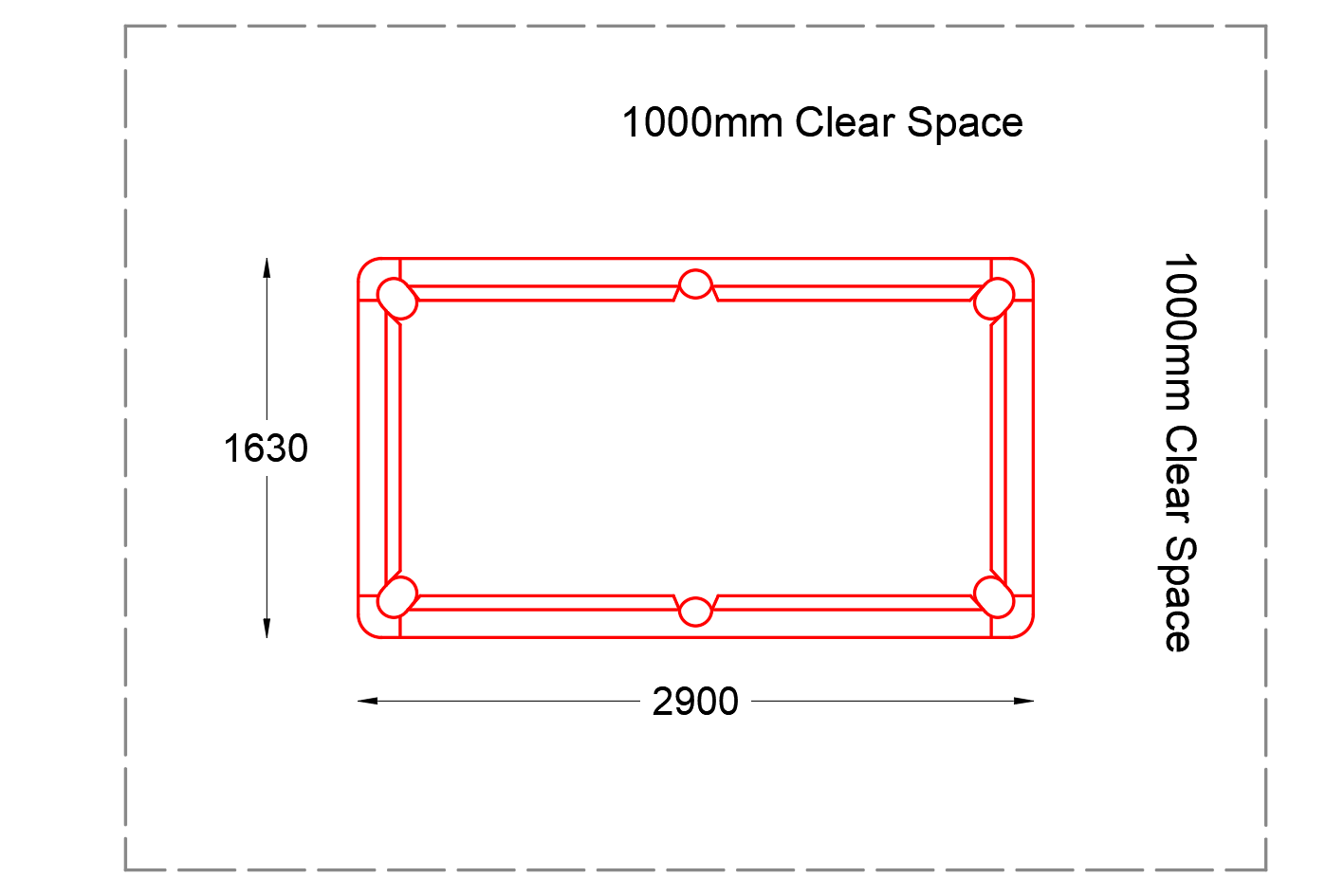 Pool Table (Standard dimensions & Free dwg.) - layakarchitect