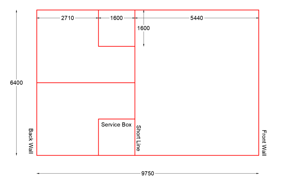 Squash Court Dimensions (Size Free dwg ) layakarchitect