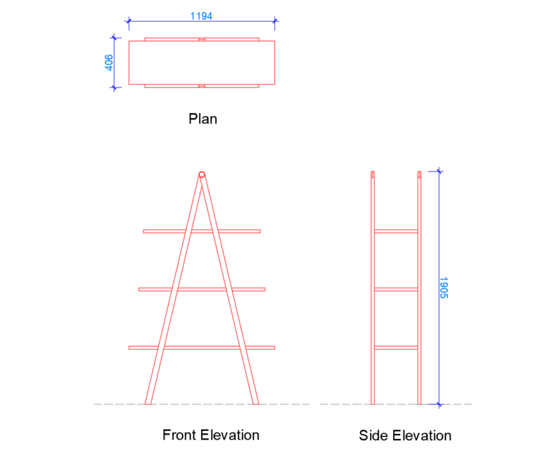 Shelf Dimensions Free Dwg Layakarchitect