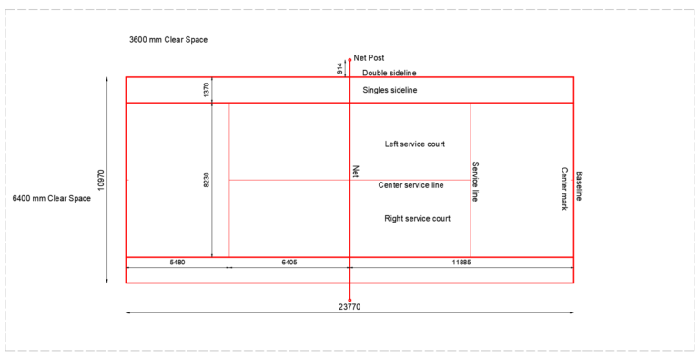 Tennis Court (Dimensions & Free Dwg.) - layakarchitect