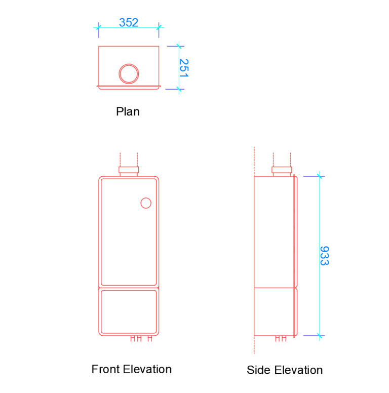 Geyser (9.5 GPM) (Dimensions & Free Dwg.) Layak Architect