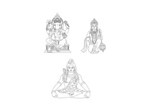 God deities free cad blocks