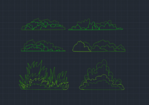 bushes cad blocks download