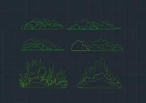 bushes cad blocks download