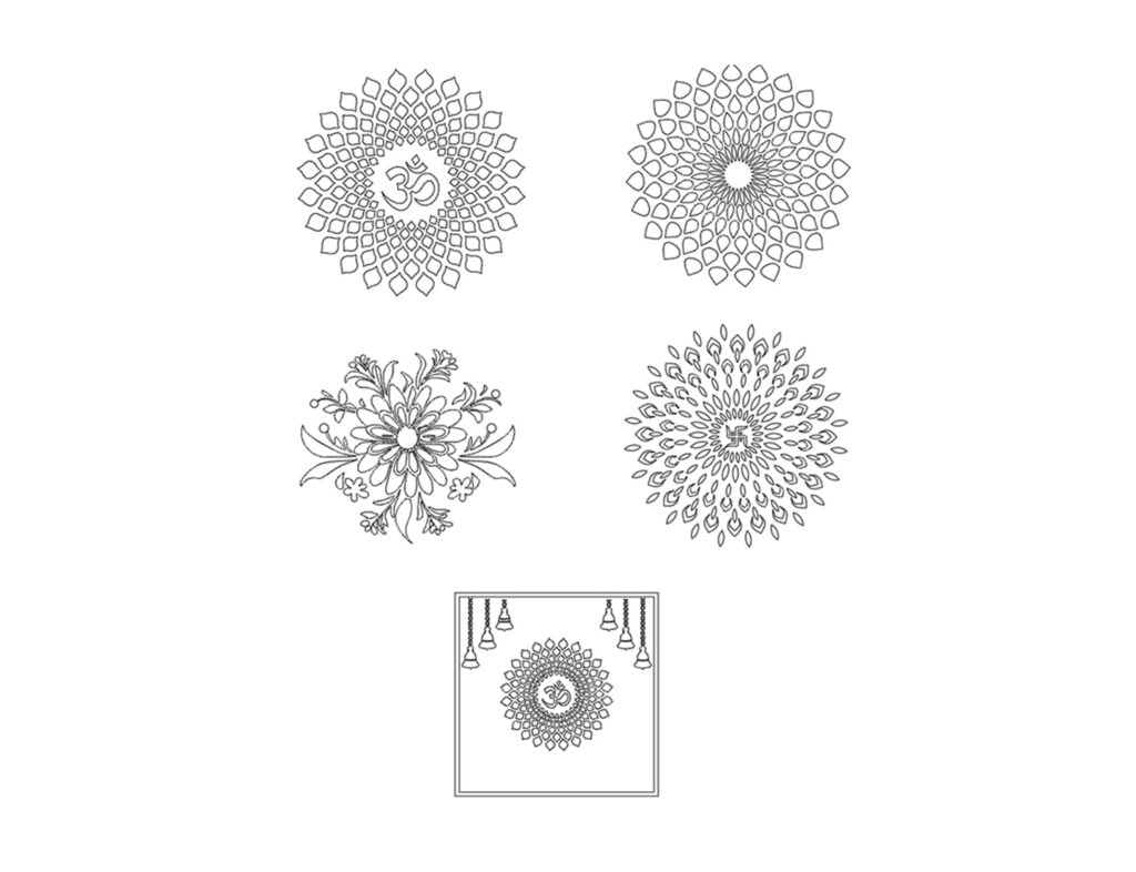 Unique Pattern cad blocks download