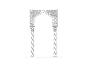 arch design cad block download