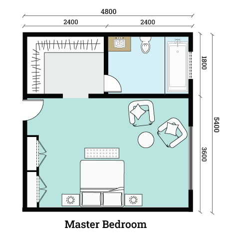 Dimensions of master bedroom Master bedroom layout with dimensions