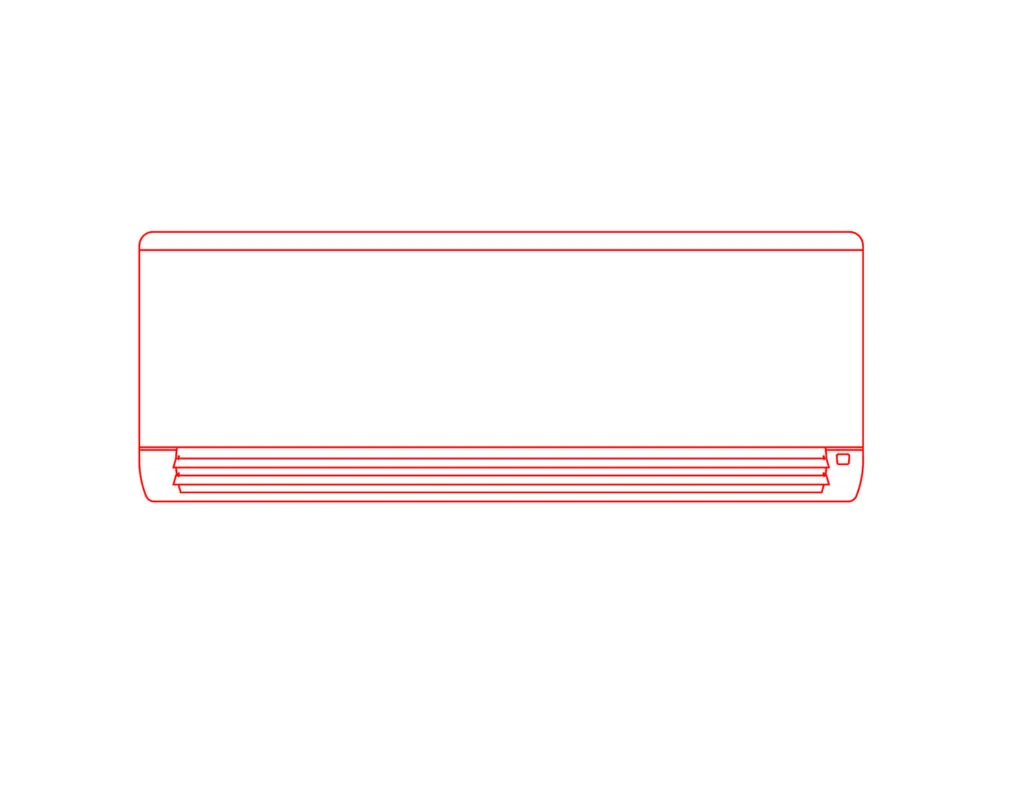 Dimensions of split ac
