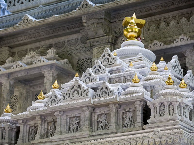 Exterior view of Akshardham, USA