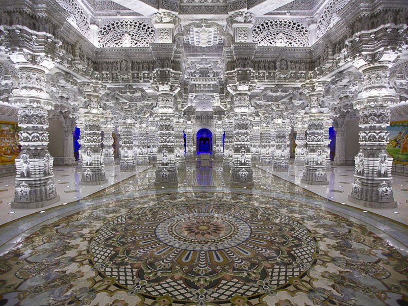 interior view of Akshardham, USA