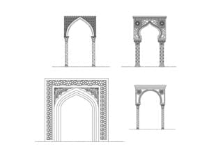 arches free dwg download