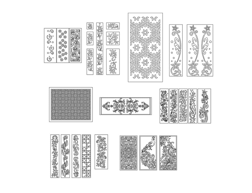 cnc jali dwg download