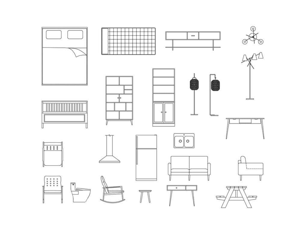 download free dwg of furniture