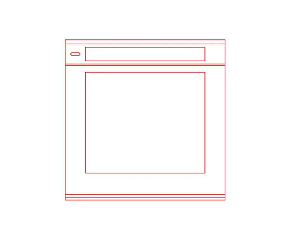 download free cad block of oven