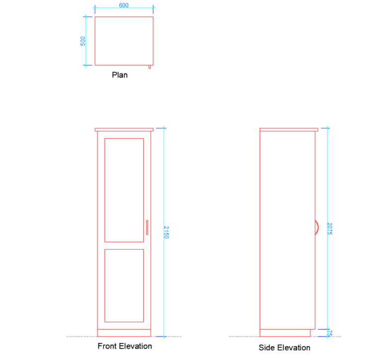 Kitchen Pantry Unit Dimensions (Free Dwg) Layak Architect